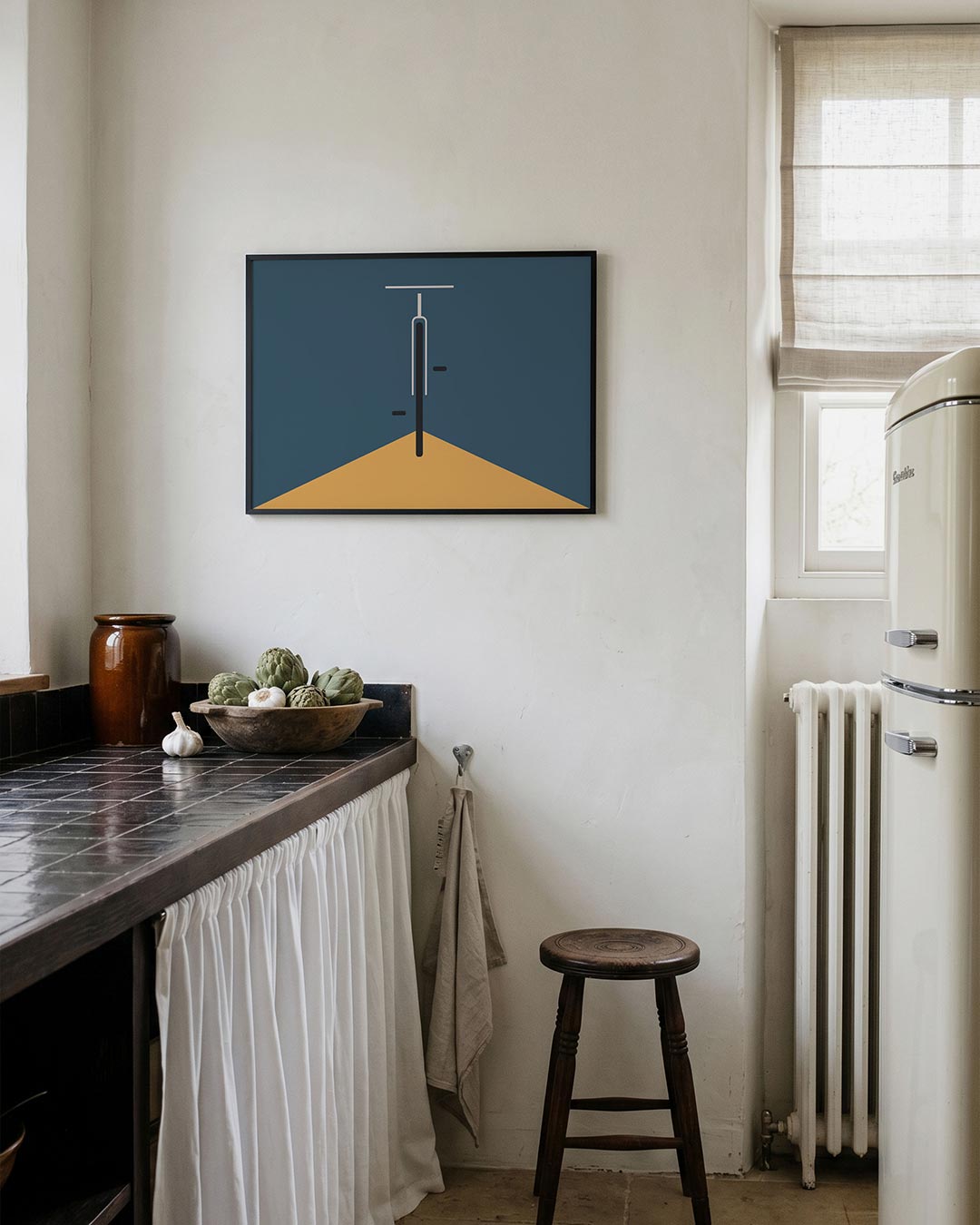 Lijnen en vlakken – geometrische poster in Bauhaus-stijl van WallArtistic