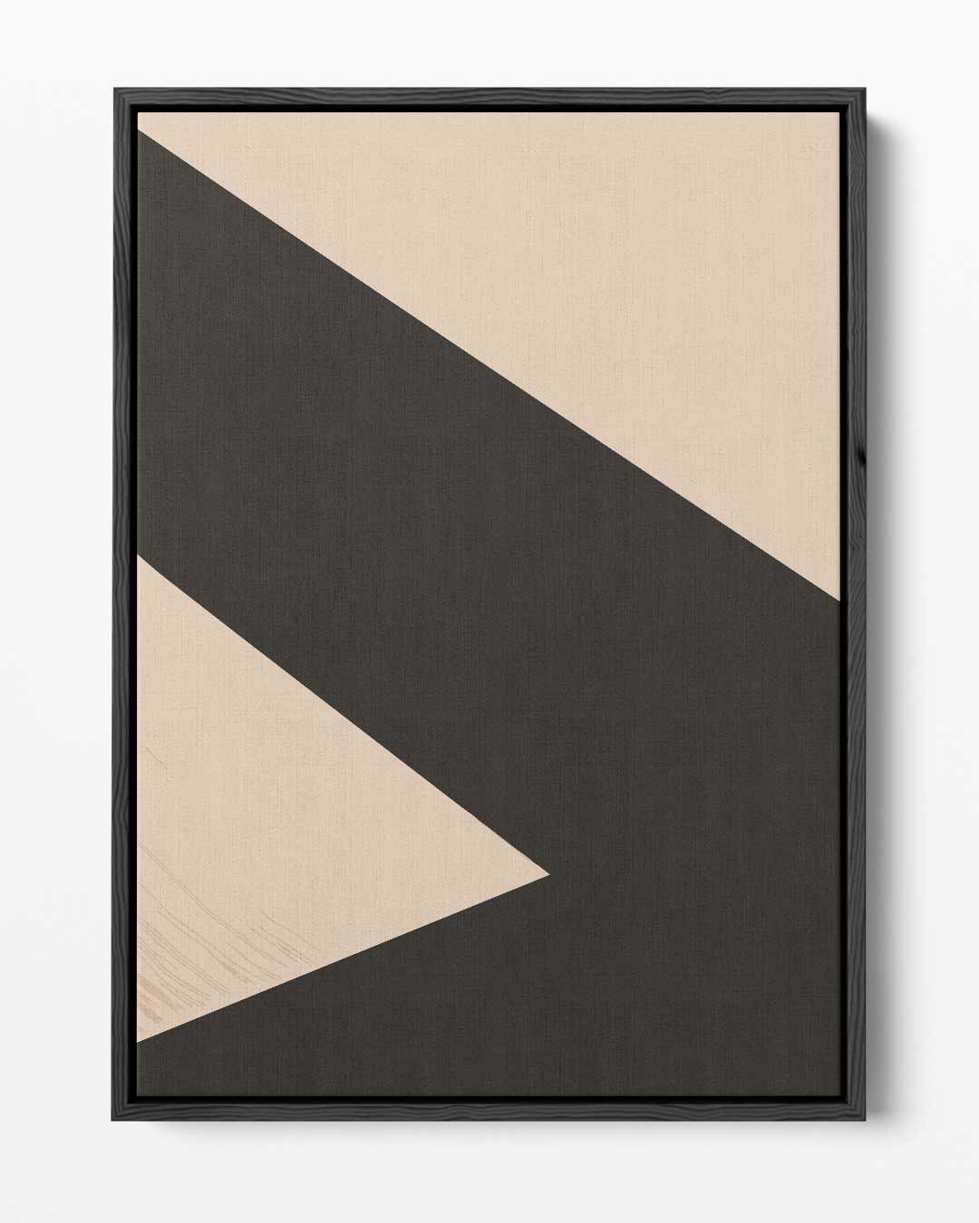 Geometrisch Schaduwspel – portret kunstwerk als wanddecoratie
