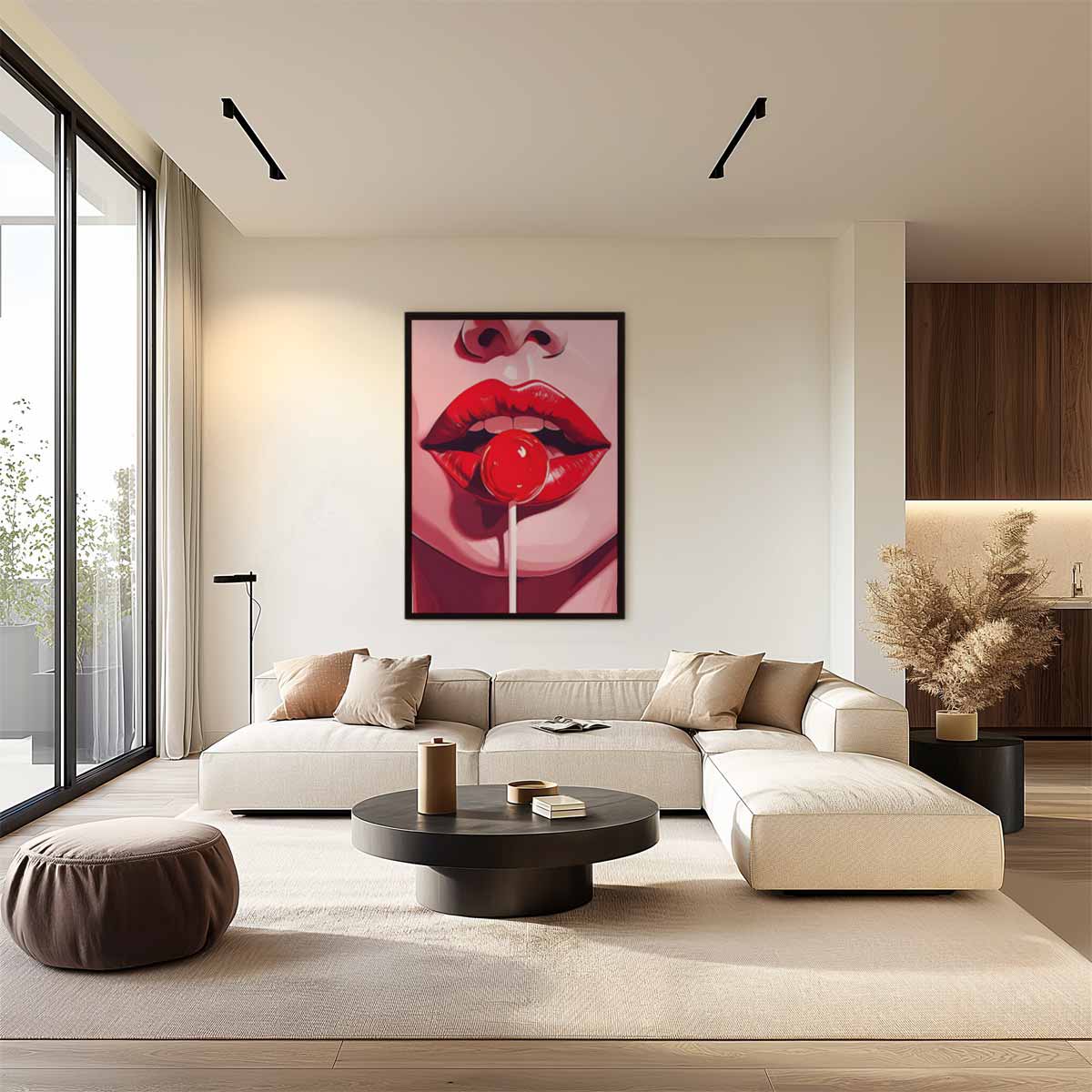 Pop Art Lolly Delight – plexiglas wanddecoratie in portret formaat