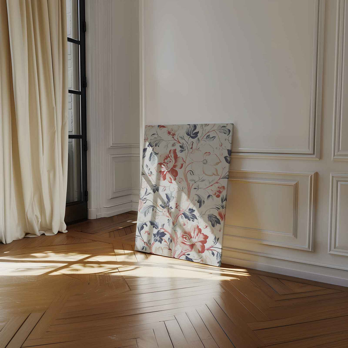 Bloemenpracht op Canvas – modern portret kunstwerk van WallArtistic