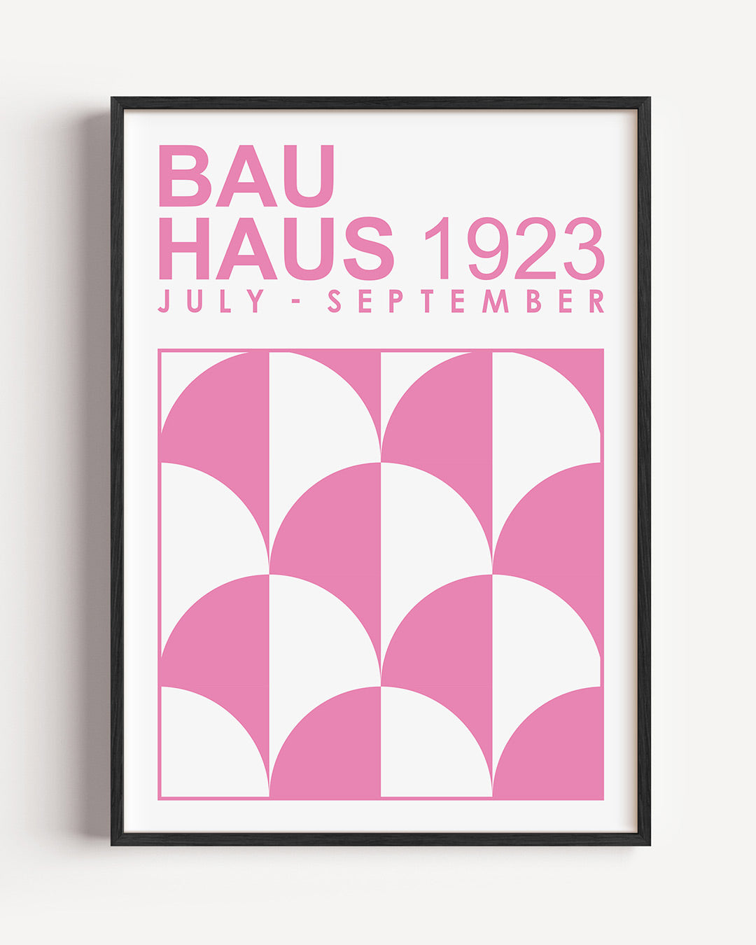 Vorm en kleur – staande Bauhaus poster als wanddecoratie