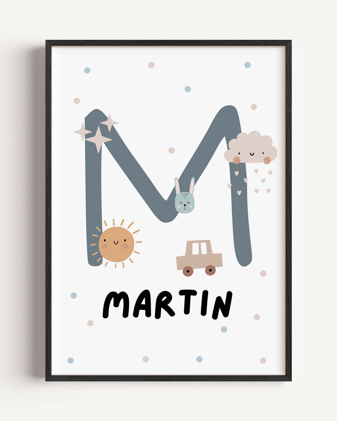 Schattige Kinderkamer – kids portret poster als wanddecoratie