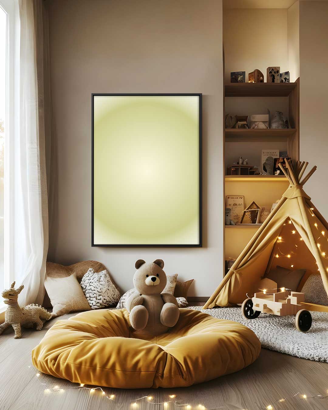 Kalmerend Lichtspel – staand kunstwerk voor modern interieur