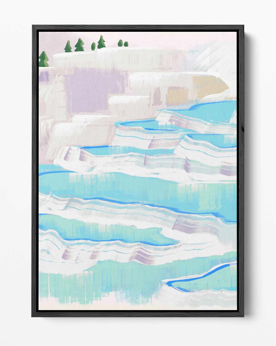 Dromerige Landschapsterrassen – portret kunstwerk als wanddecoratie