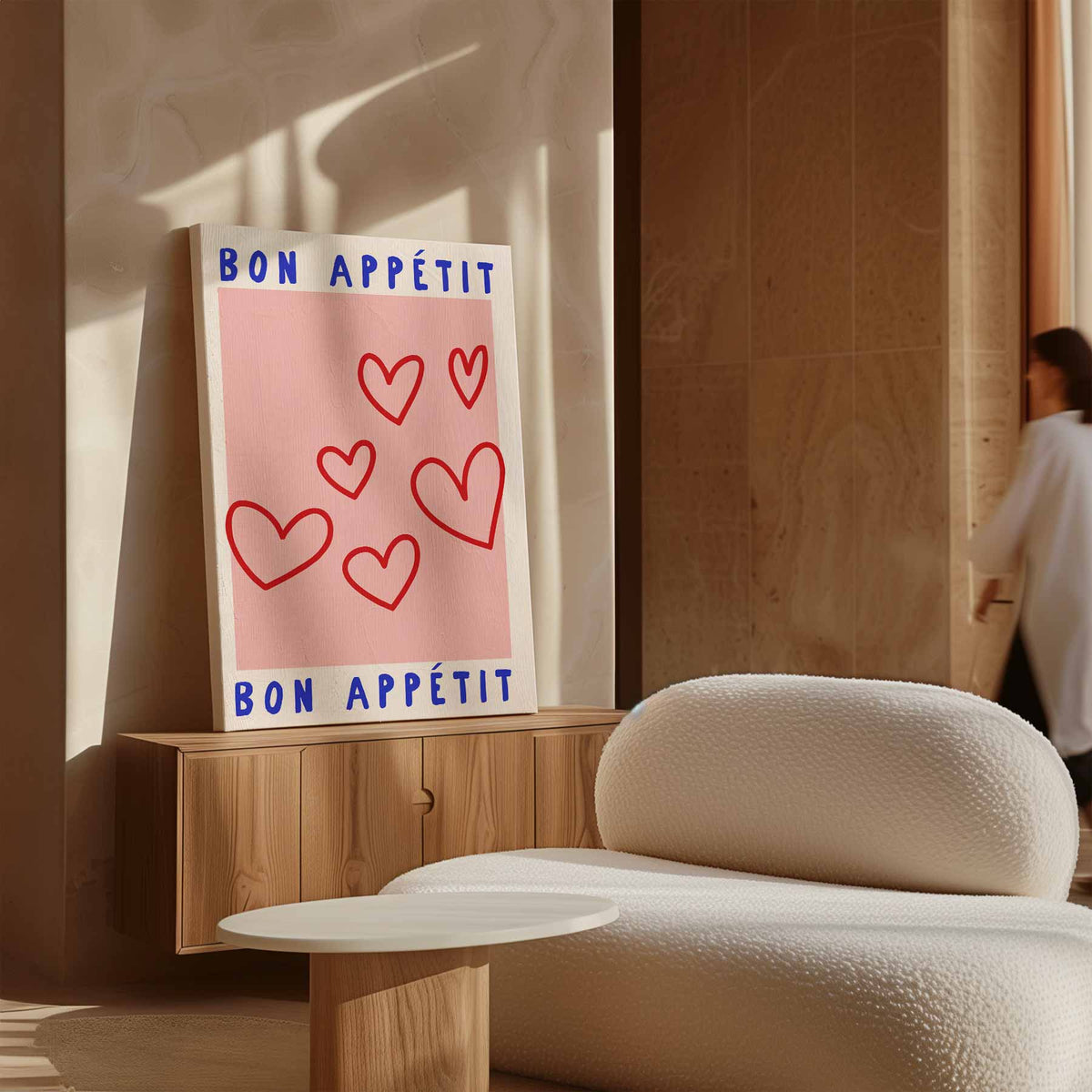 Bon Appétit Harten – plexiglas kunstwerk als wanddecoratie