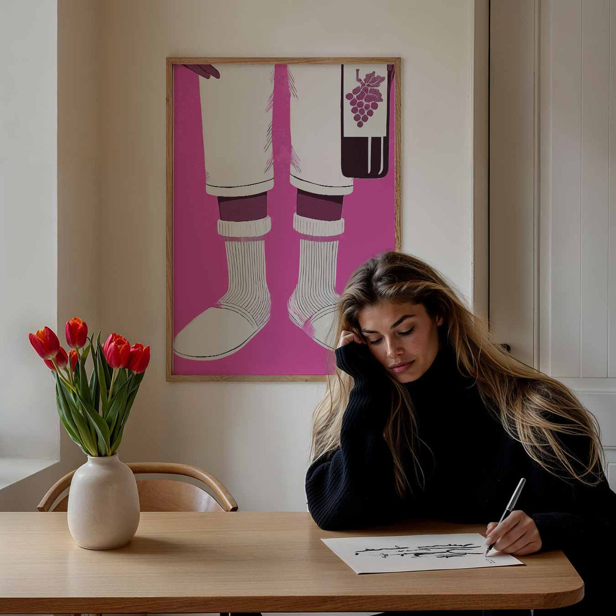 Relaxte Flair – Popart poster als moderne urban wanddecoratie