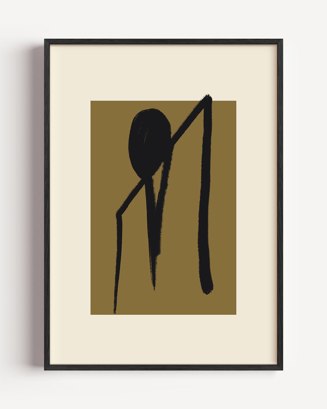 Abstracte Stijlfiguur – abstracte portret poster als wanddecoratie