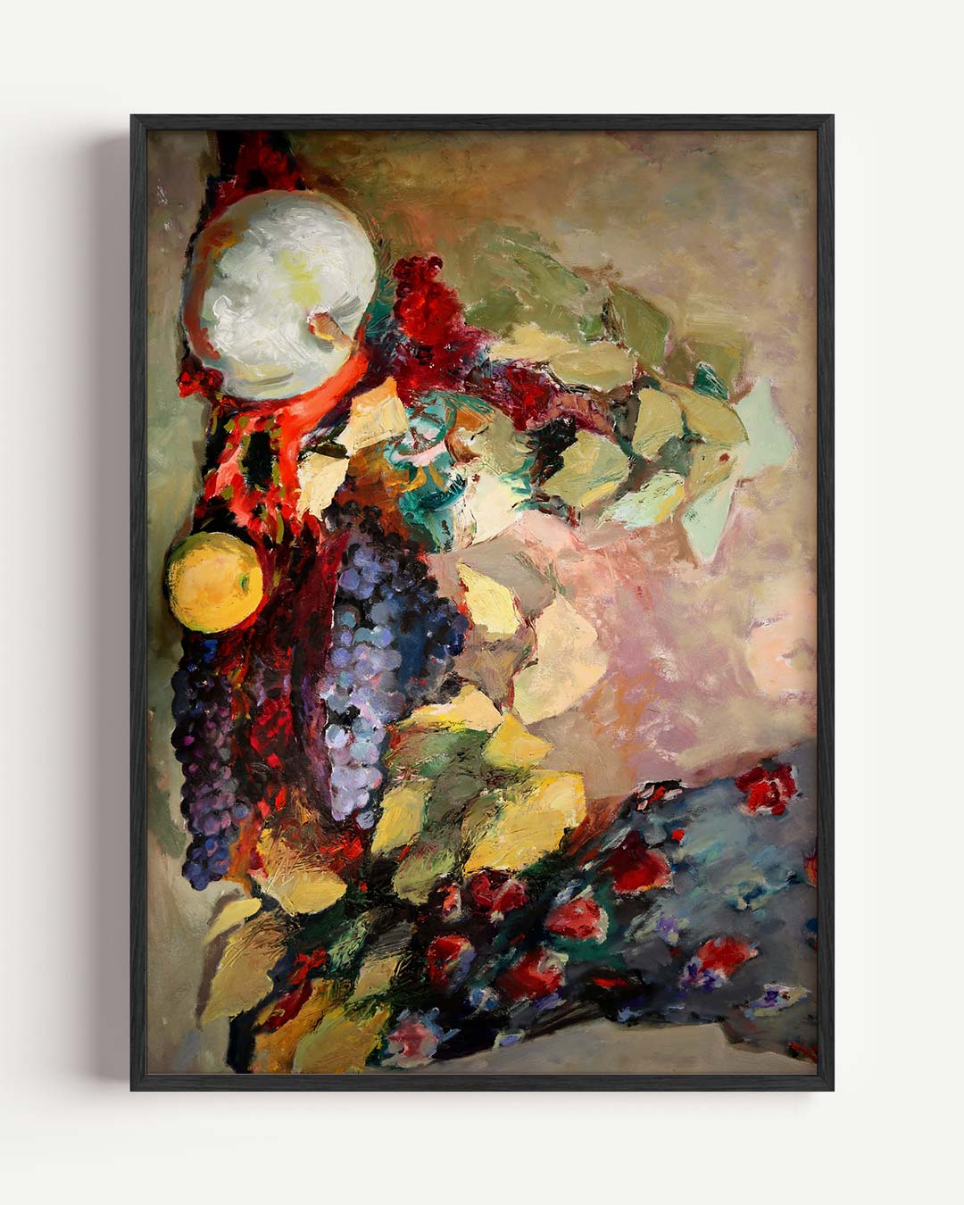 Kleurrijke Fruitexplosie – Popart en Streetart portret poster als wanddecoratie