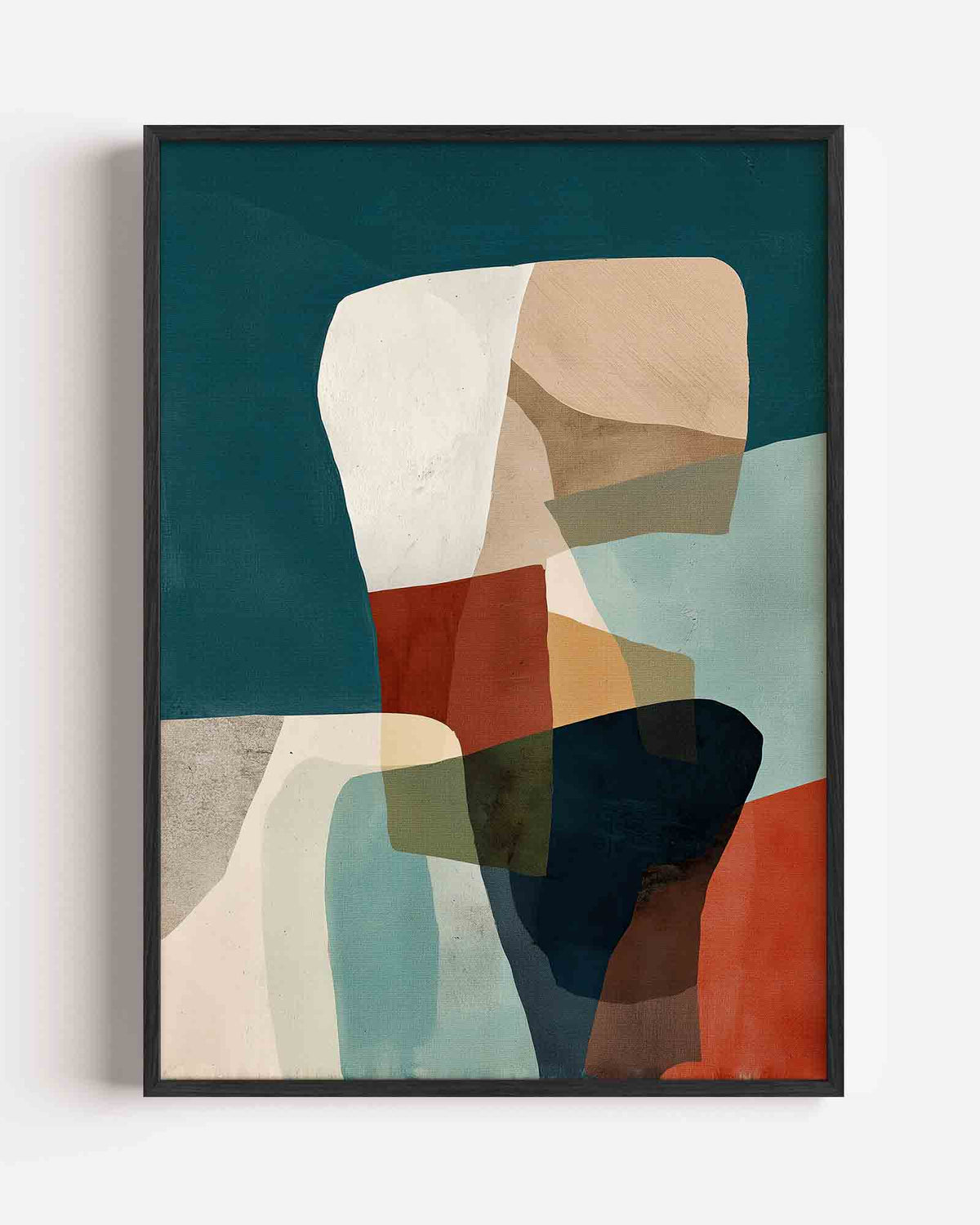 Abstracte vormen – abstracte portret poster als wanddecoratie