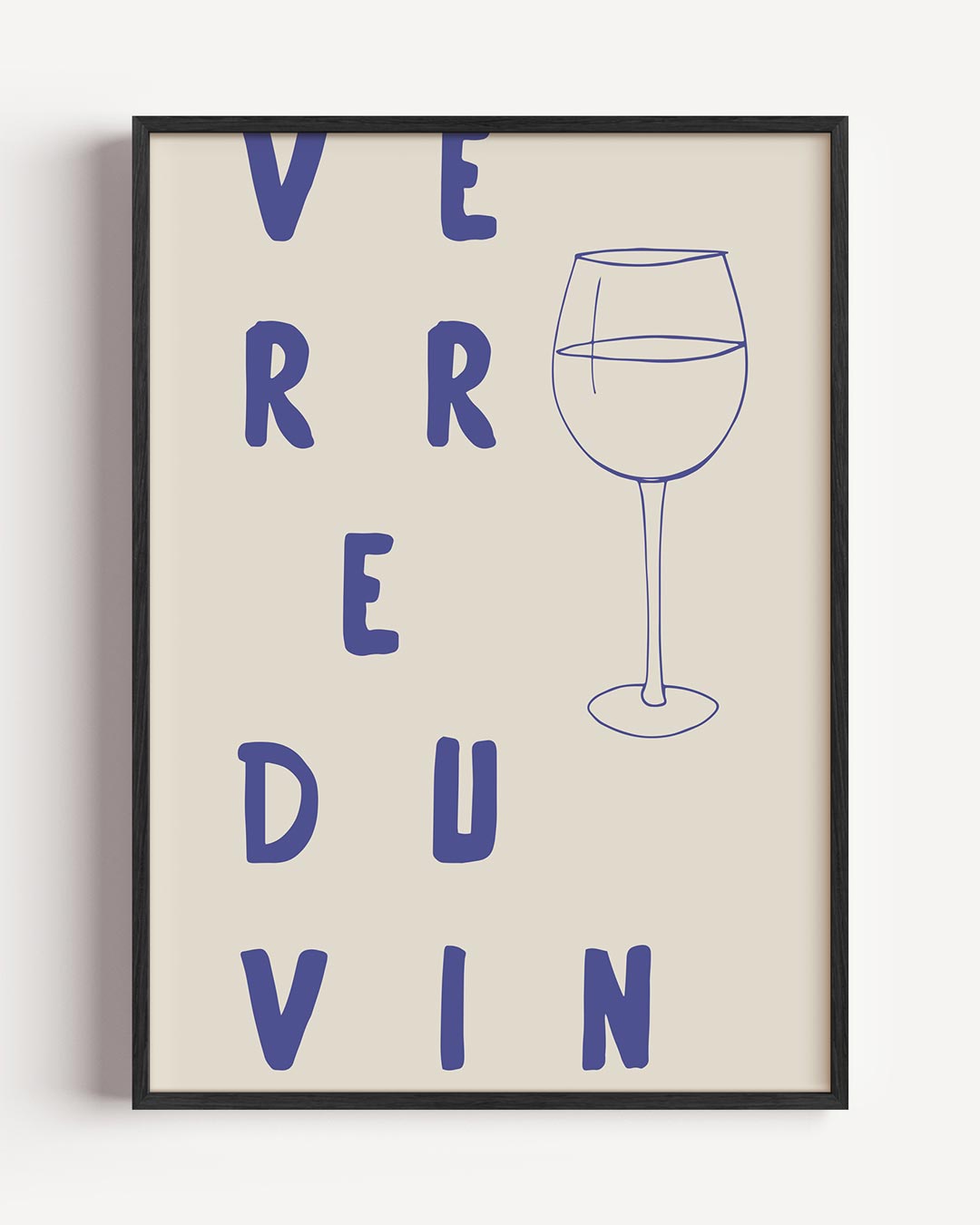 Unieke Franse Wijnposter – keuken portret poster als wanddecoratie