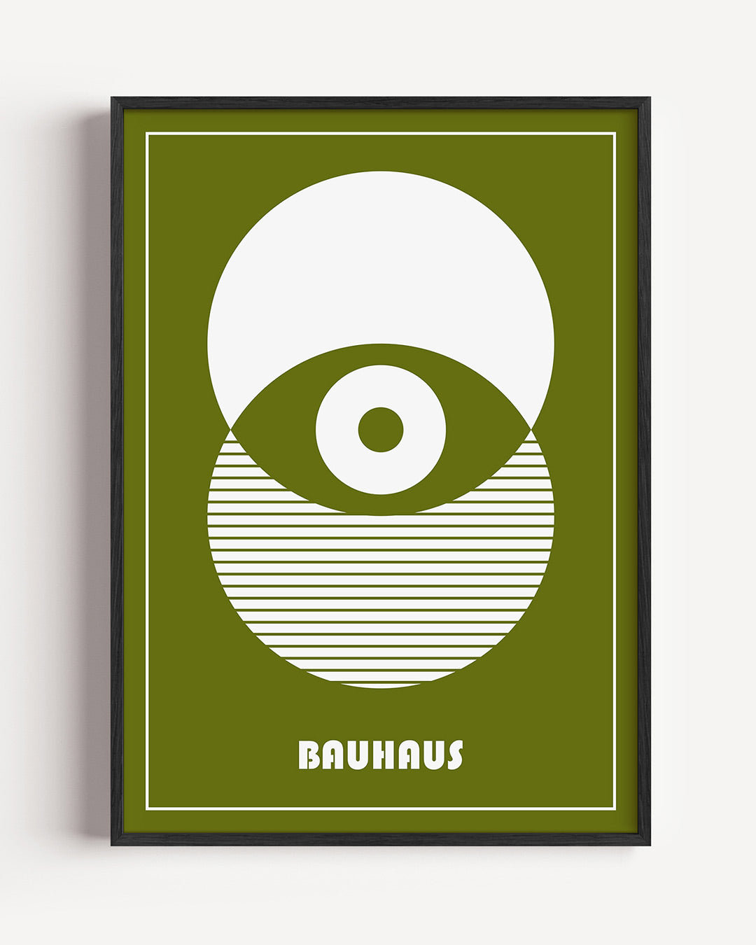 Cirkelstructuur – staande Bauhaus poster als wanddecoratie