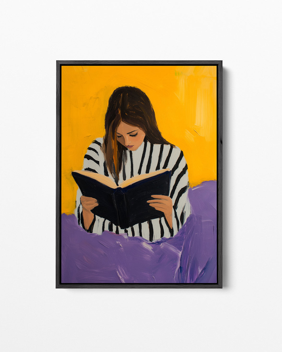 Lezende vrouw – staand wanddecoratie kunstwerk