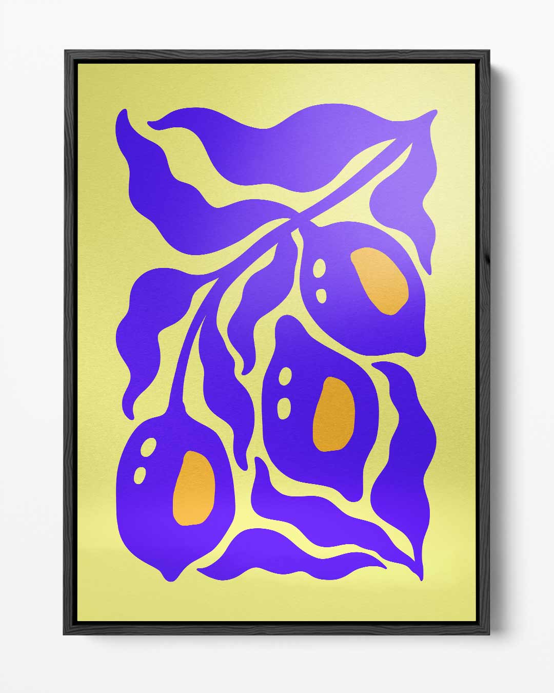 Speelse Citroenen – portret kunstwerk als wanddecoratie