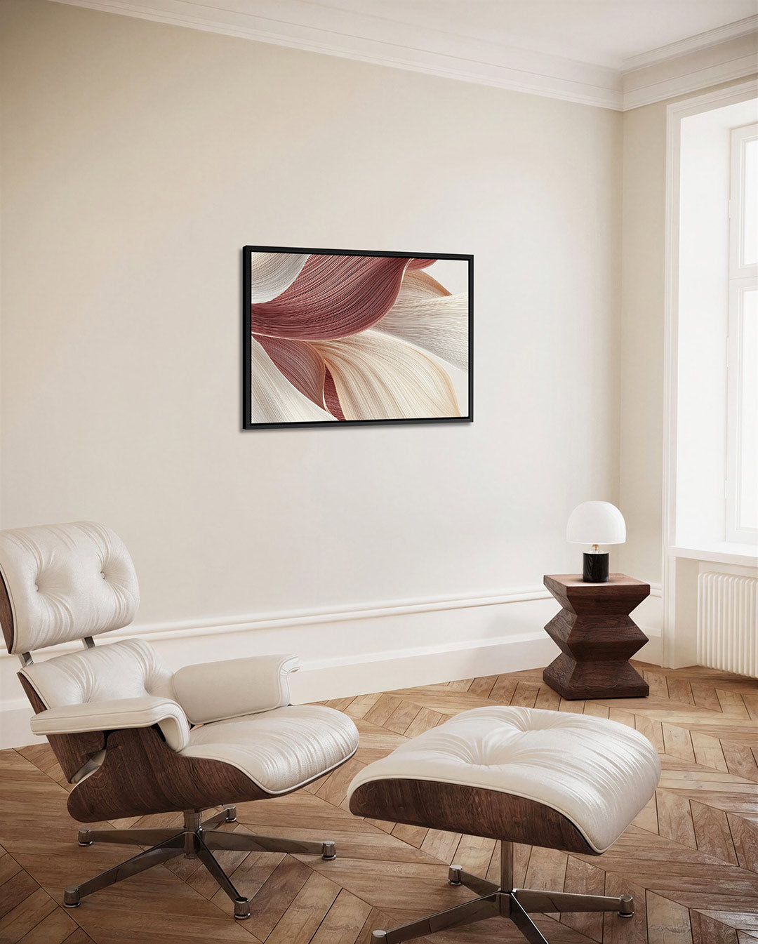 Golvende lijnen – Abstract kunstwerk – alternatieve weergave van het kunstwerk