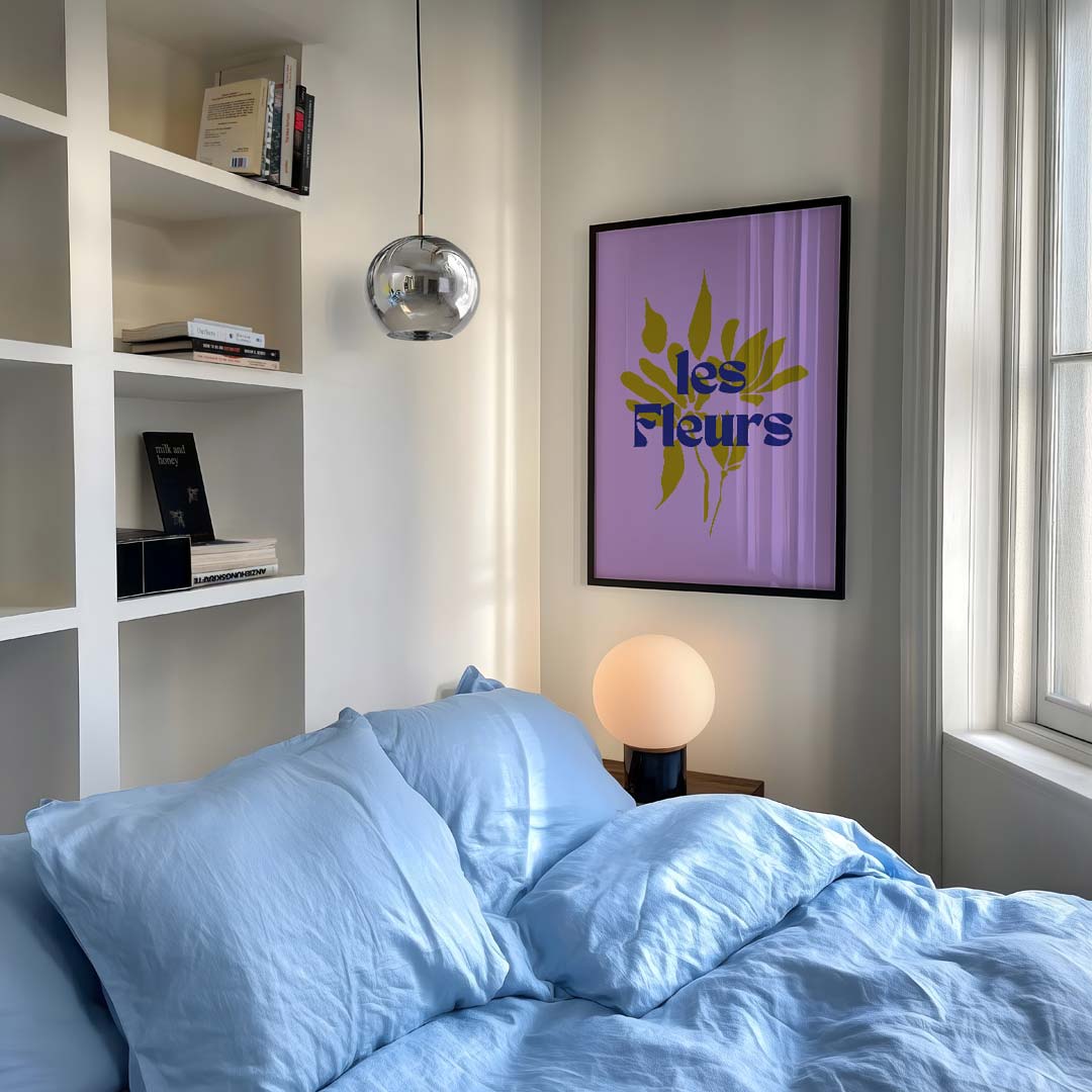 Stijlvolle Bloemenposter – staande muurposter met bloemen