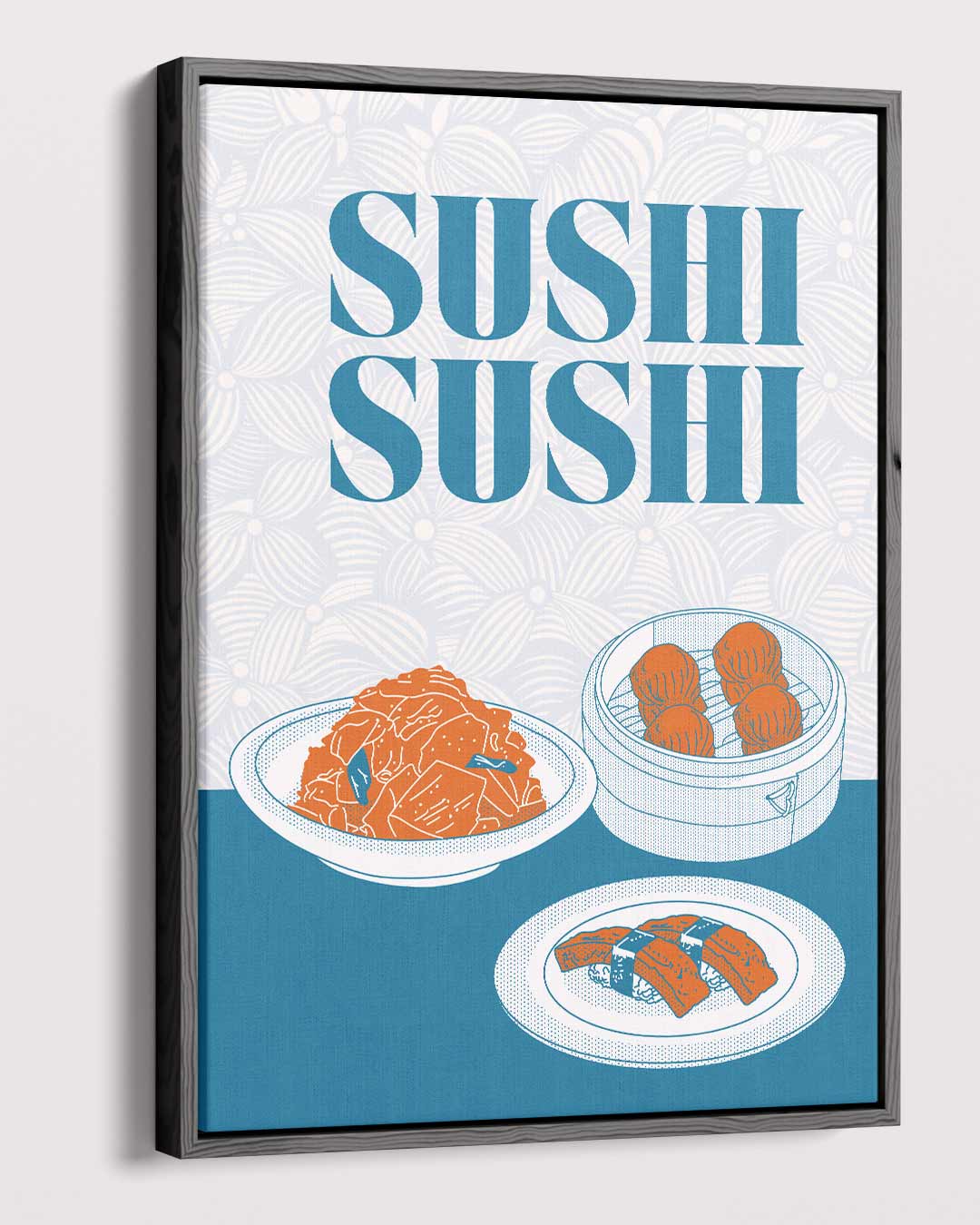 Sushi Delight Poster – modern portret kunstwerk van WallArtistic