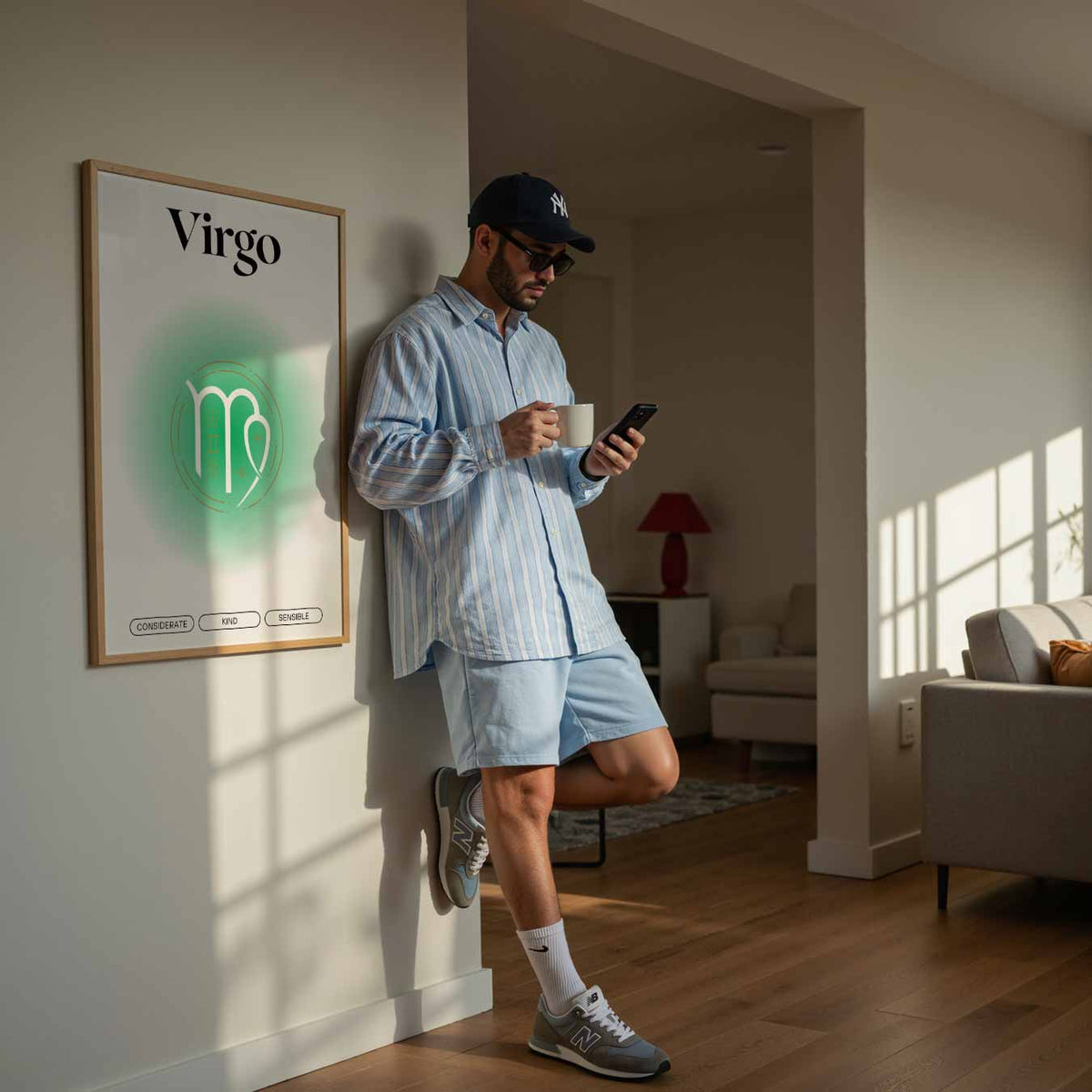Virgo Zodiac – mindful poster in staand formaat