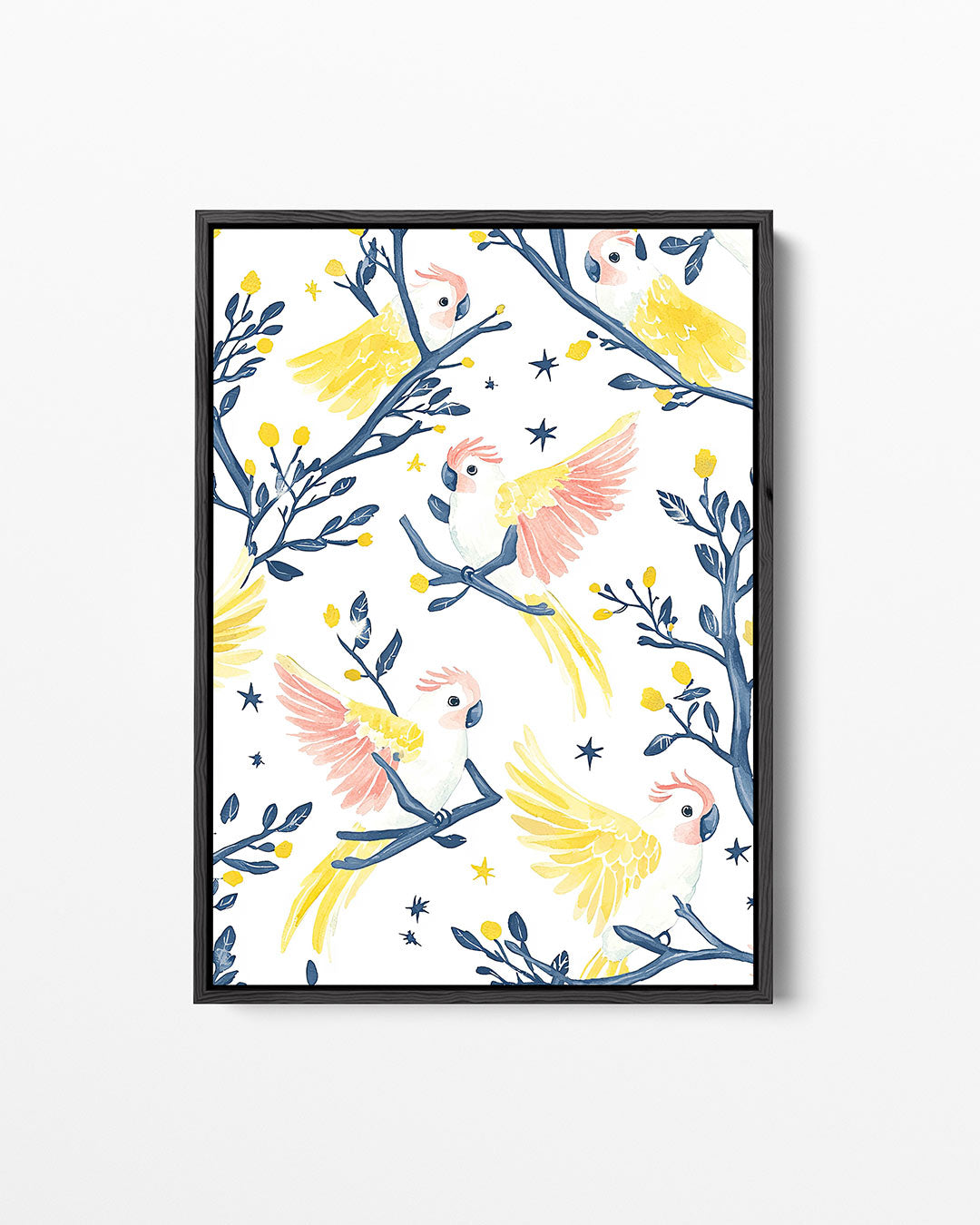 Vrolijke vogels – staand wanddecoratie kunstwerk