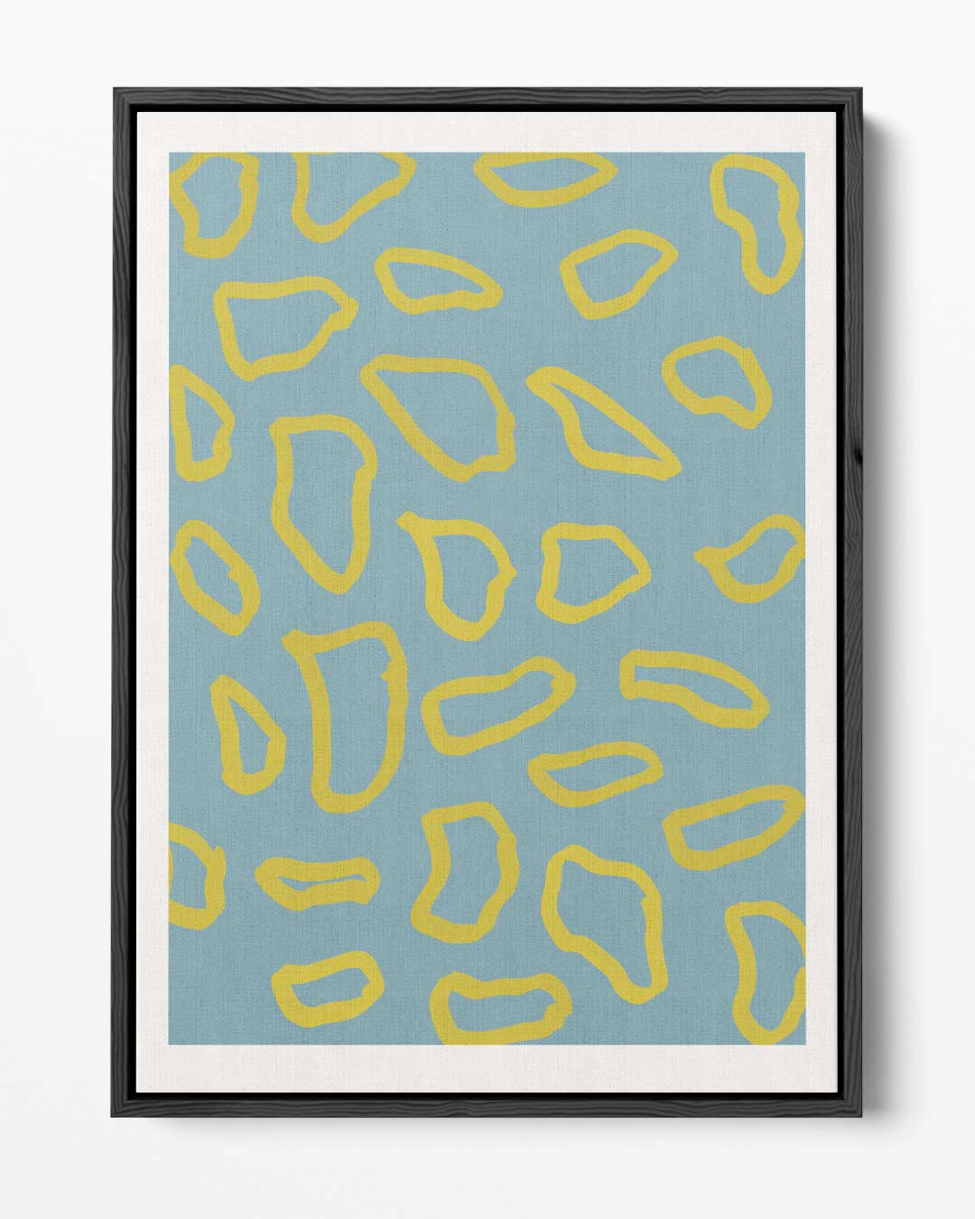 Speelse Geometrie Canvas – portret kunstwerk als wanddecoratie