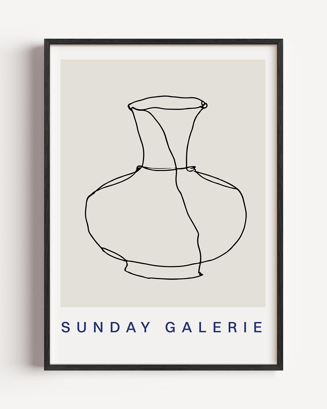 Elegante Vaaslijn – keuken portret poster als wanddecoratie