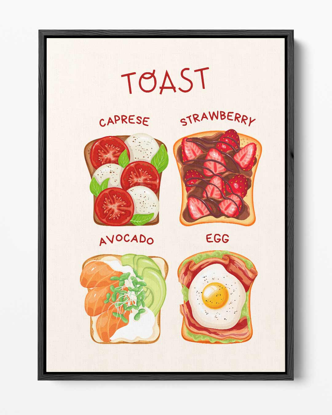 Toast Inspiratie Kunstwerk – portret kunstwerk als wanddecoratie