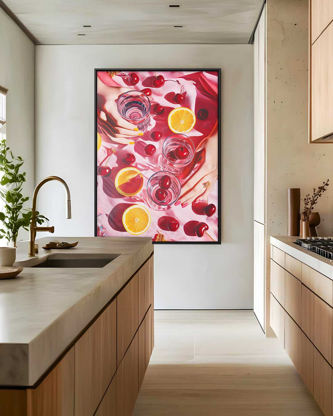 Fruitige Toost – modern portret kunstwerk van WallArtistic