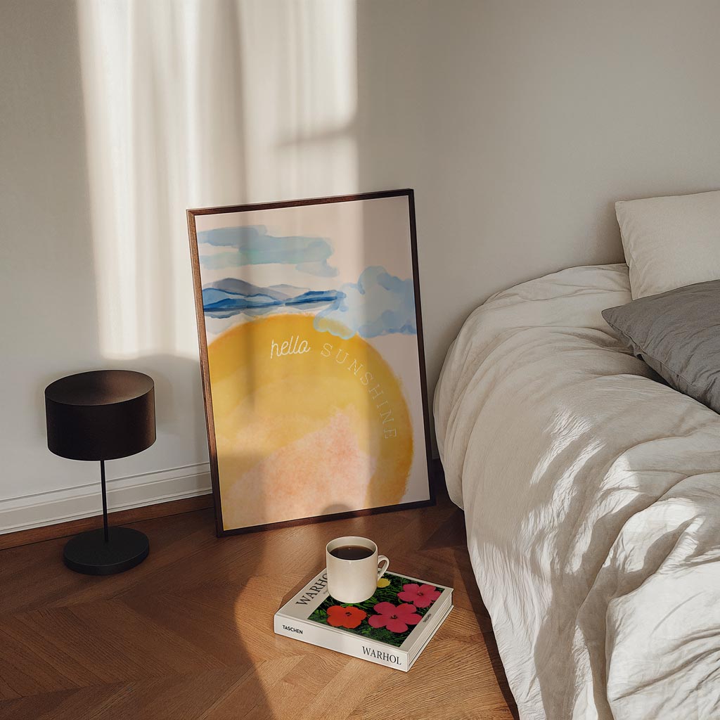 Zonnestraal Vibes – staande kinderkamer wanddecoratie van WallArtistic
