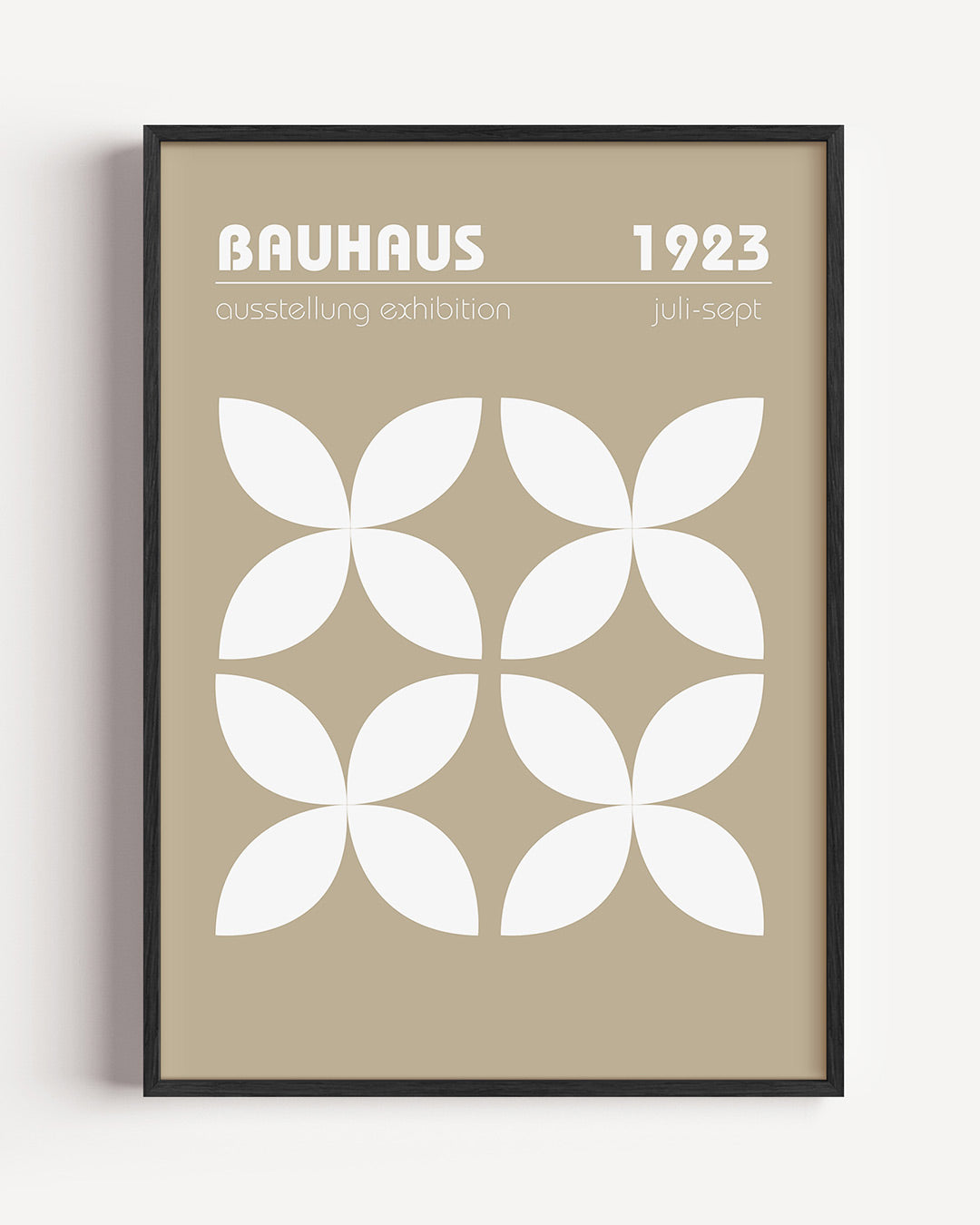 Vormen en vlakken – staande Bauhaus poster als wanddecoratie