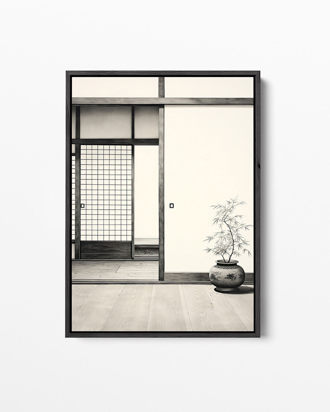 Interieur scène – staand wanddecoratie kunstwerk