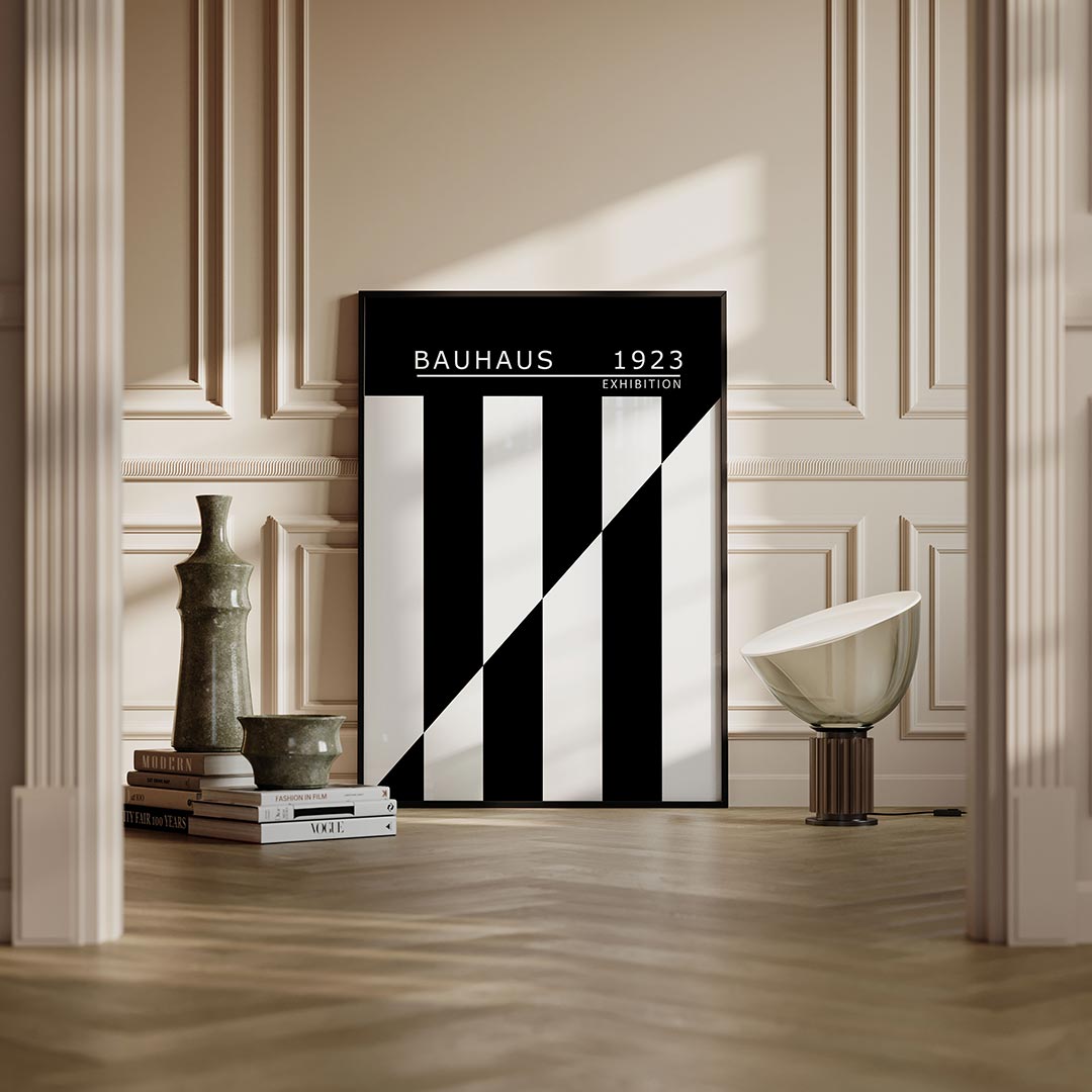 – moderne Bauhaus wandkunst als poster