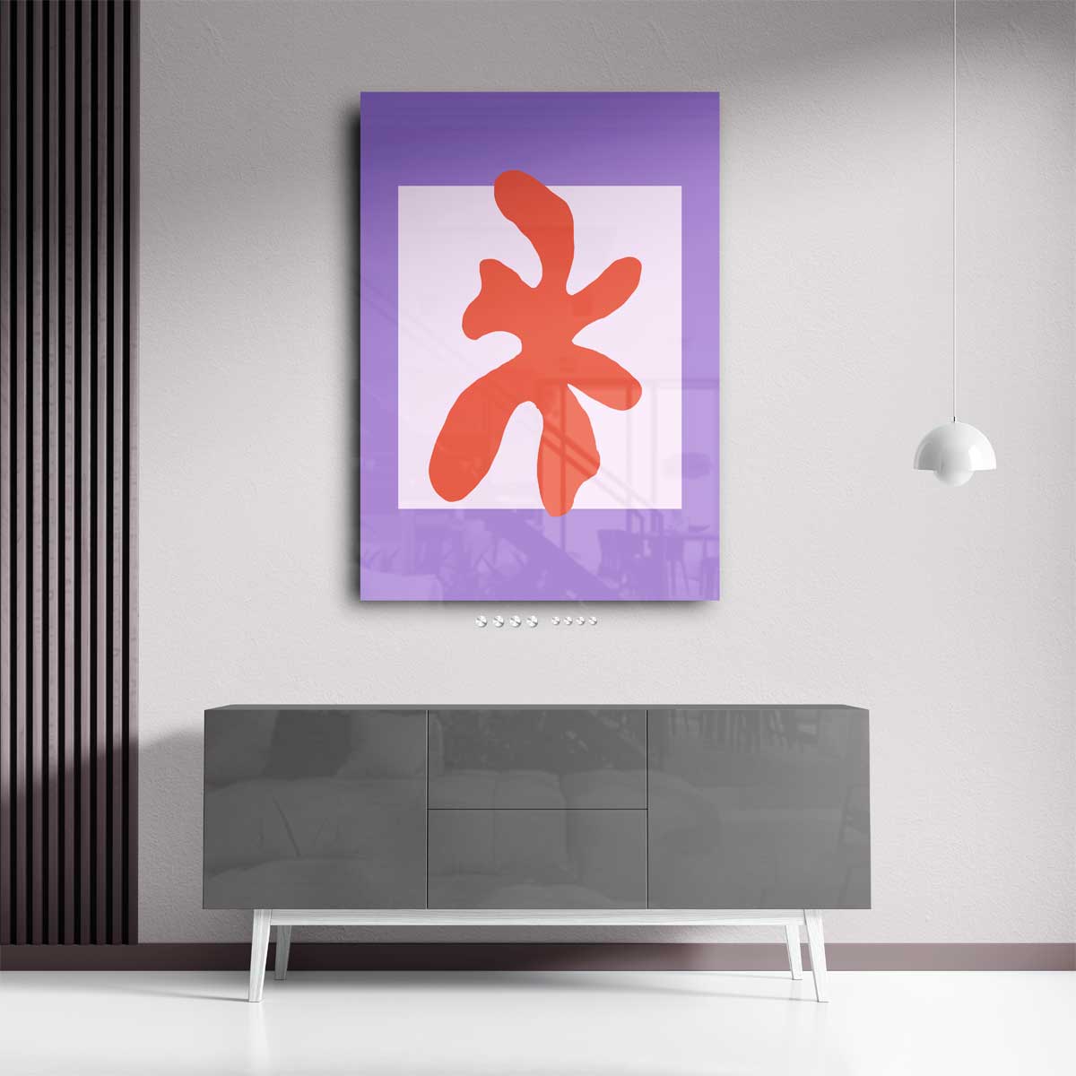 Vrolijk Abstract Design – portret kunstwerk als wanddecoratie, afbeelding 13