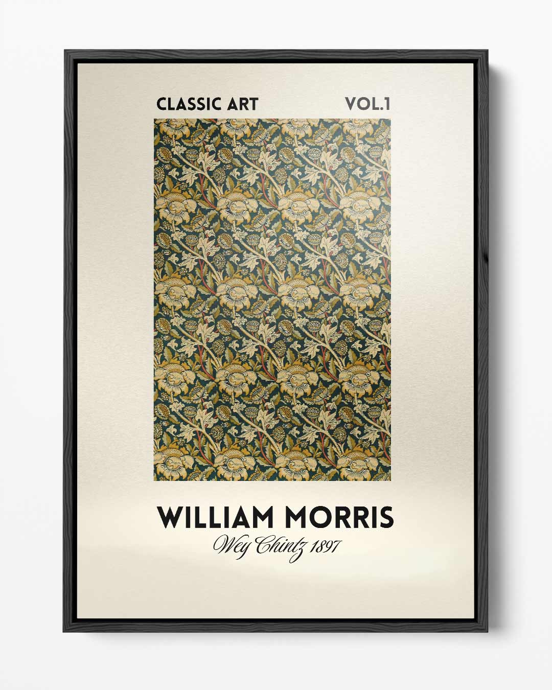Bloemenpracht van William Morris – portret kunstwerk als wanddecoratie
