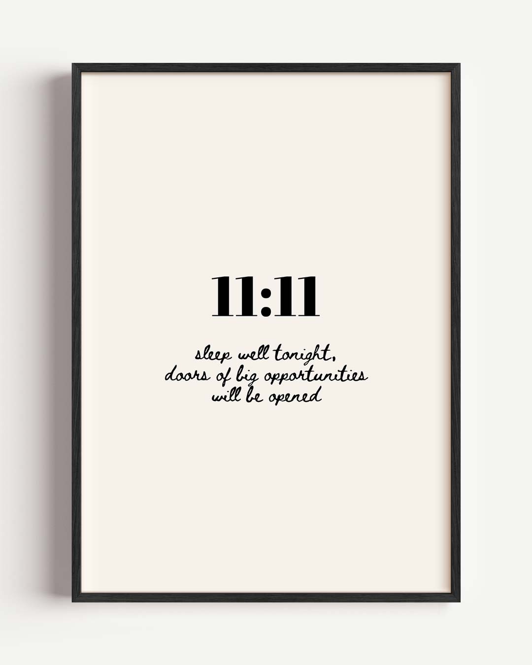 11:11 Opportunities – mindful portret poster als wanddecoratie