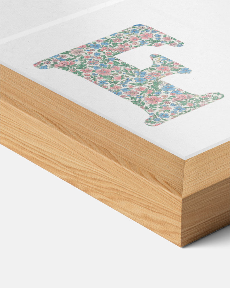 Vrolijke Bloemen Alfabet Poster F – staande muurposter voor de kinderkamer