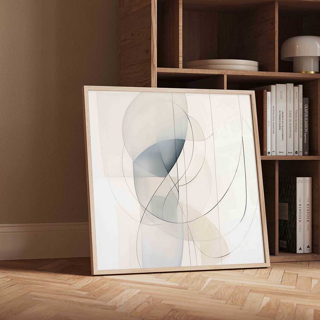 Abstracte vormen – moderne wandkunst met kleur en vormen als poster