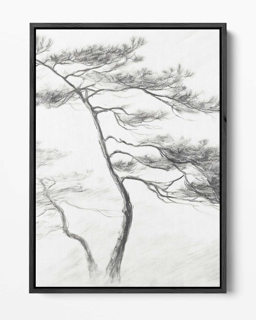 Elegante Dans van Dennenbomen – portret kunstwerk als wanddecoratie