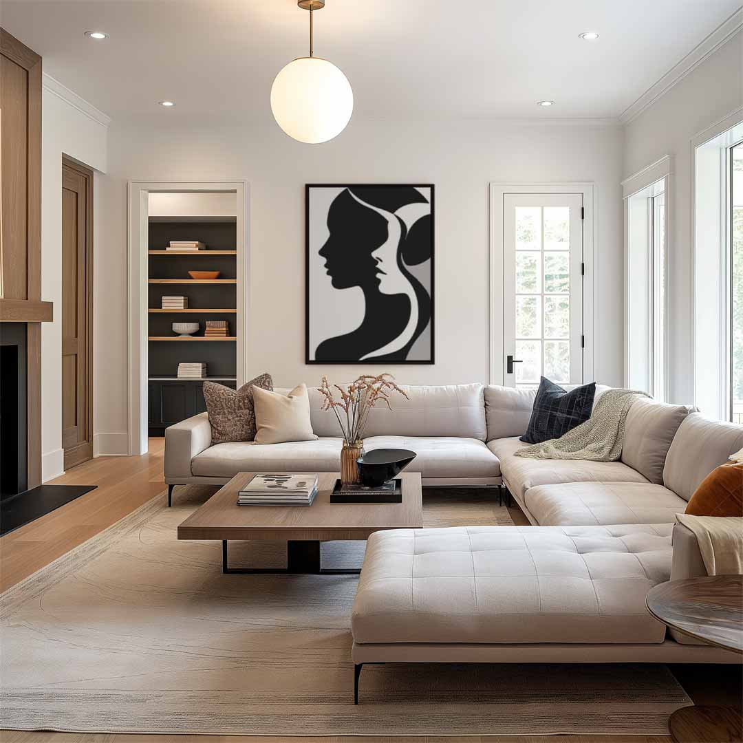 Schaduwprofielen – staand kunstwerk voor modern interieur