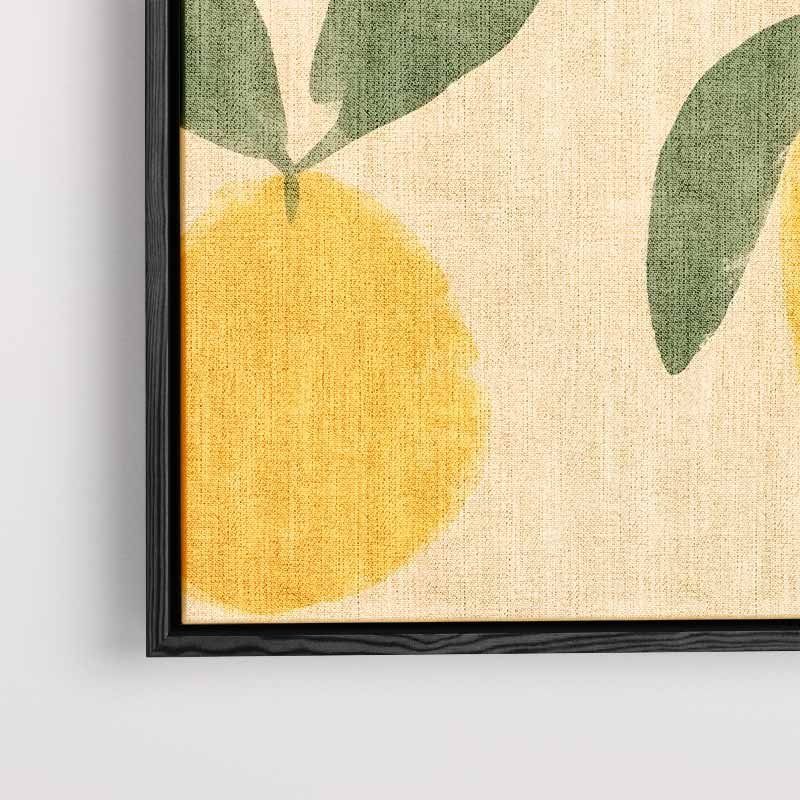Zonnige Citroenfantasie – staand kunstwerk voor modern interieur