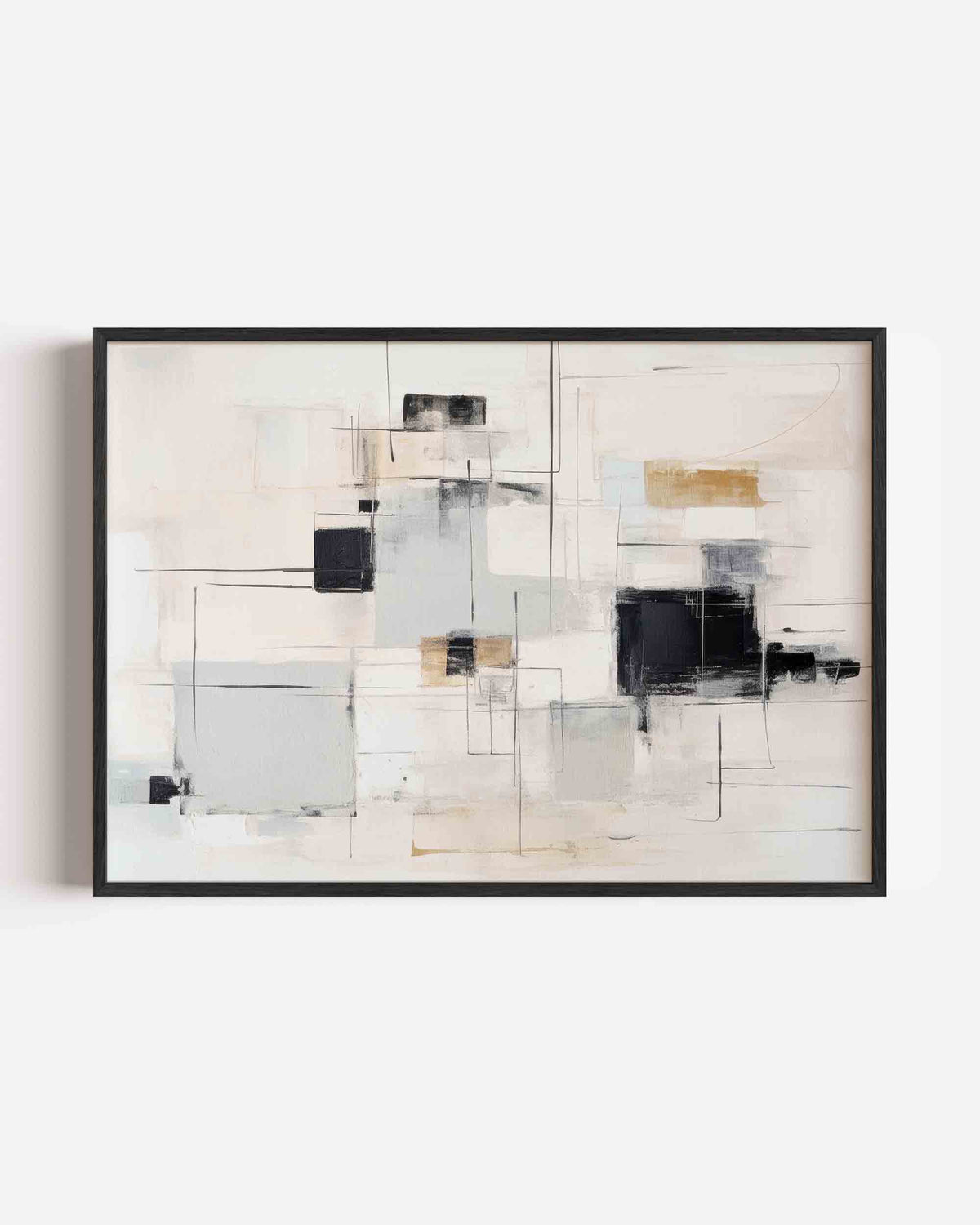 Abstracte vormen – abstracte landscape poster als wanddecoratie