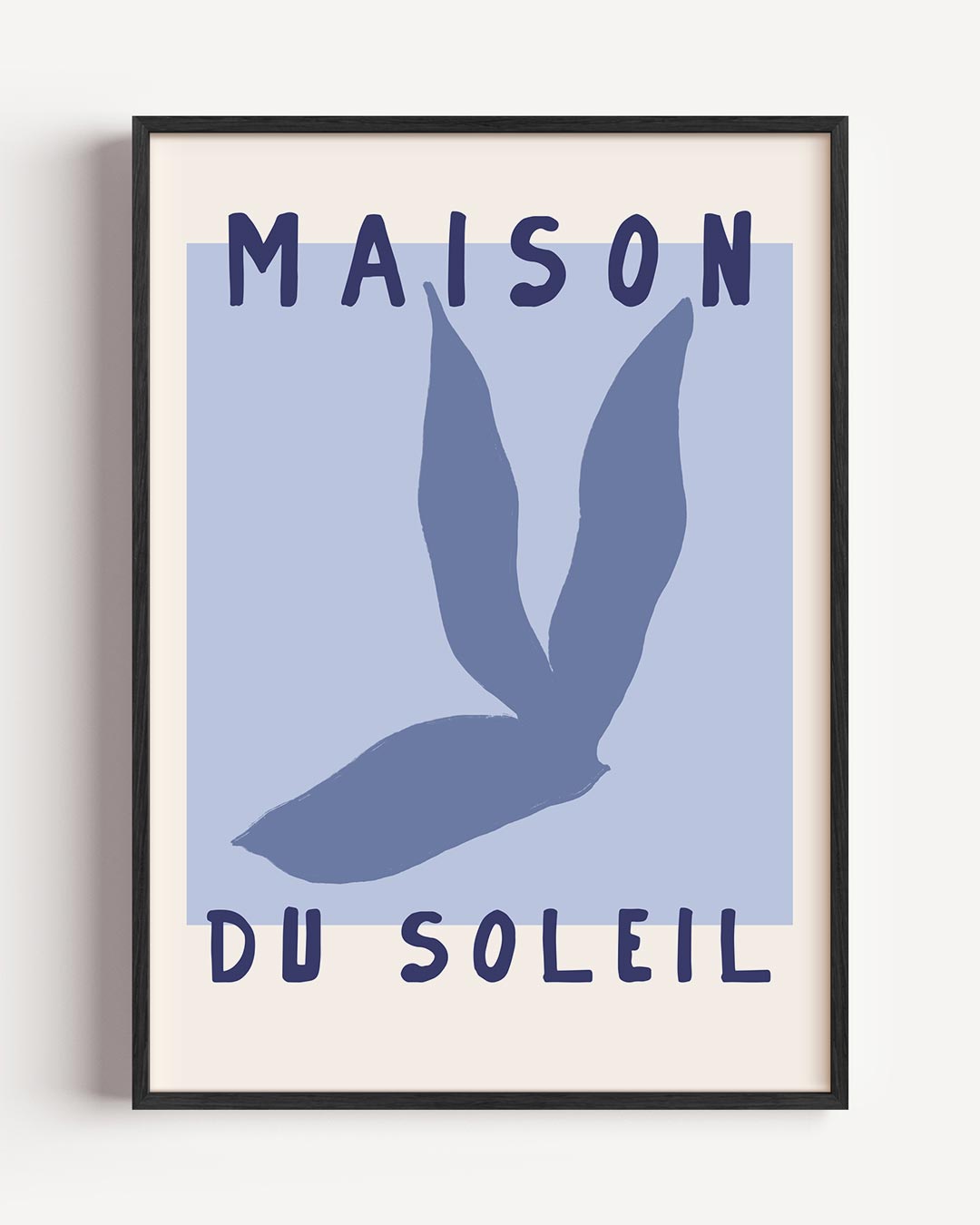 Maison du Soleil Art – typografie portret poster als wanddecoratie