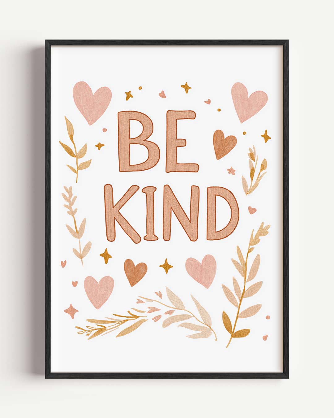 Be Kind – kids portret poster als wanddecoratie