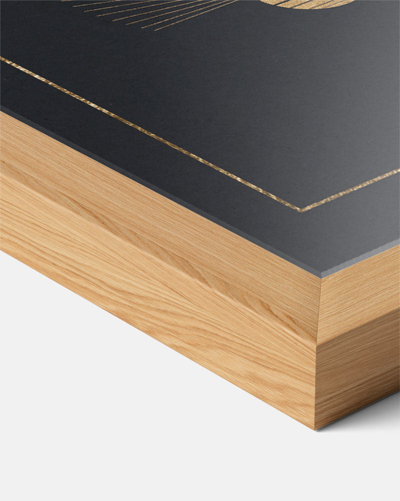 Elegante Abstracte Zon – abstracte textuur poster in staand formaat