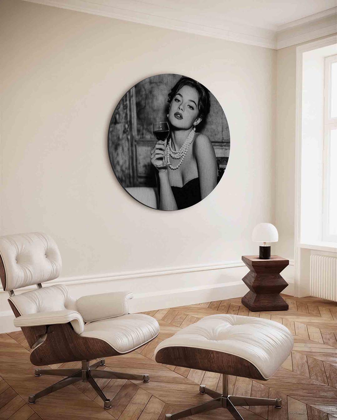 Abstracte – ronde Pop Art wanddecoratie van WallArtistic