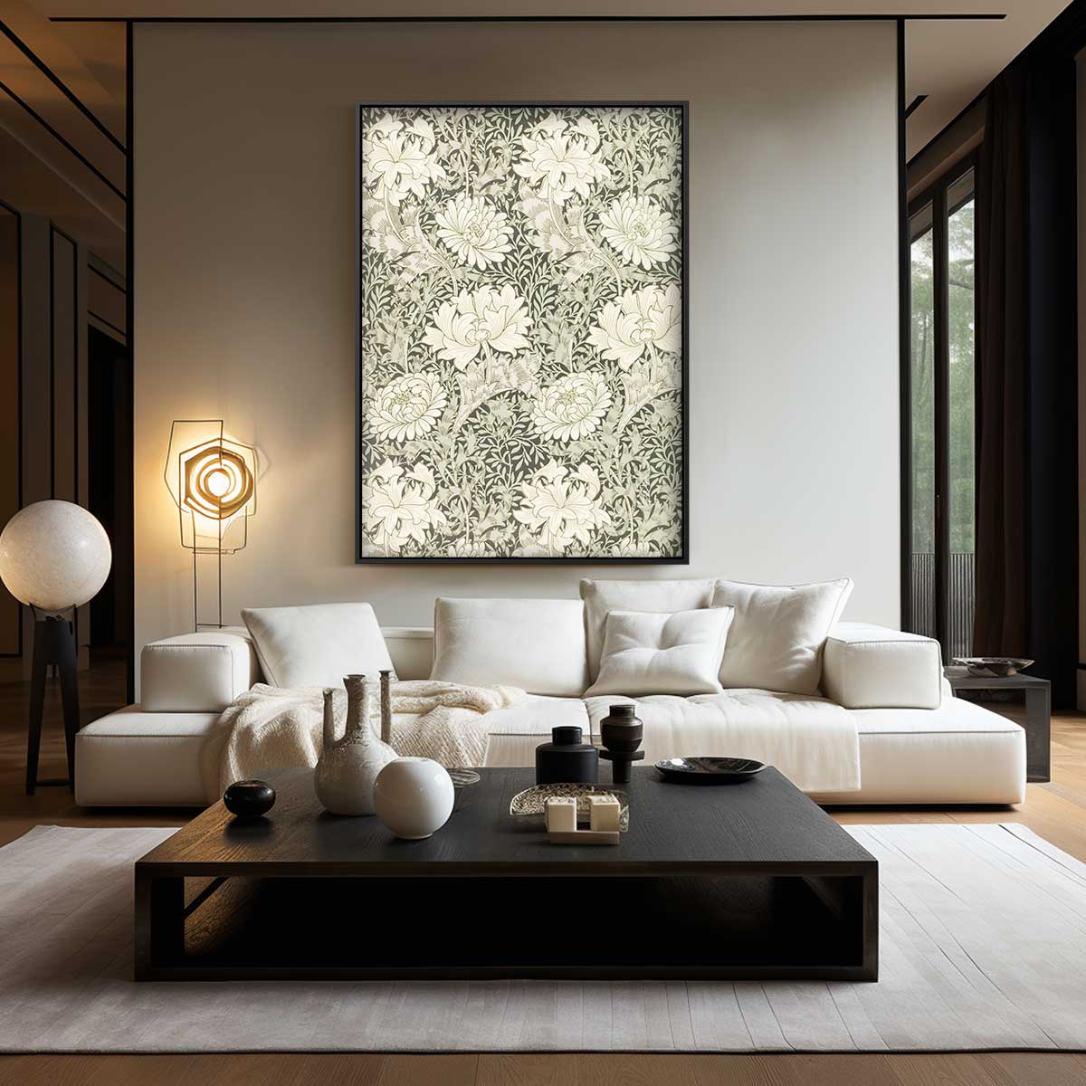 Bloemenpracht in een Klassiek Jasje – staand kunstwerk voor modern interieur