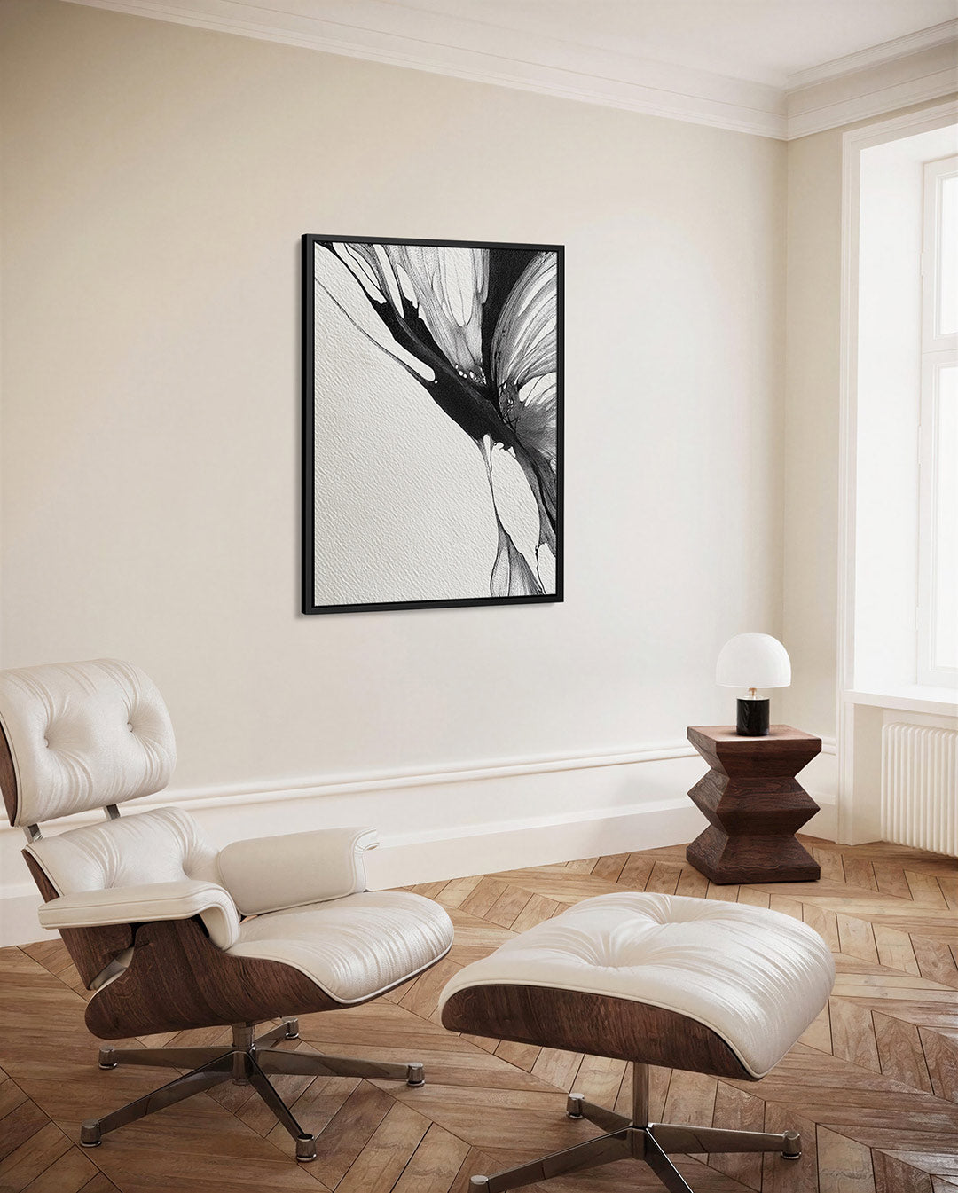 Organische lijnen – decoratief kunstwerk voor aan de muur