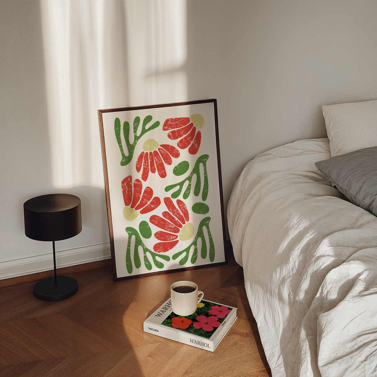 Bloemenpracht – staande bloemen wanddecoratie van WallArtistic