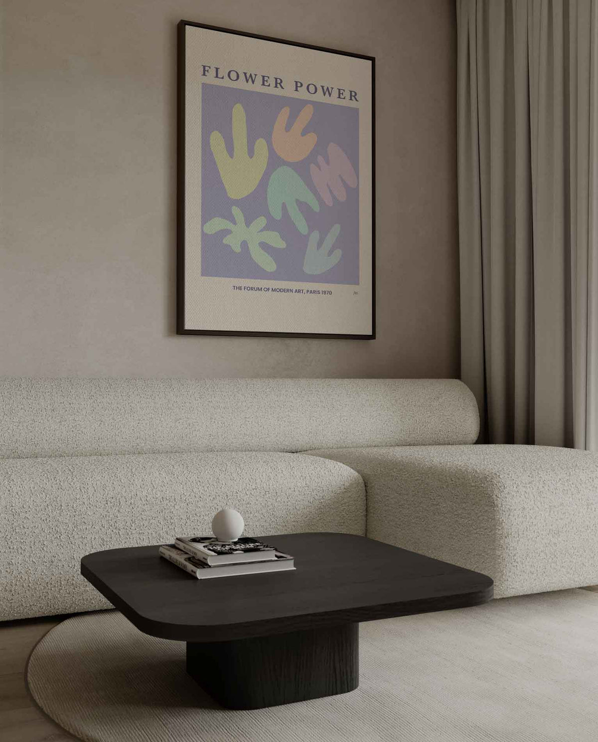 Flower Power Poster – dibond kunstwerk als wanddecoratie