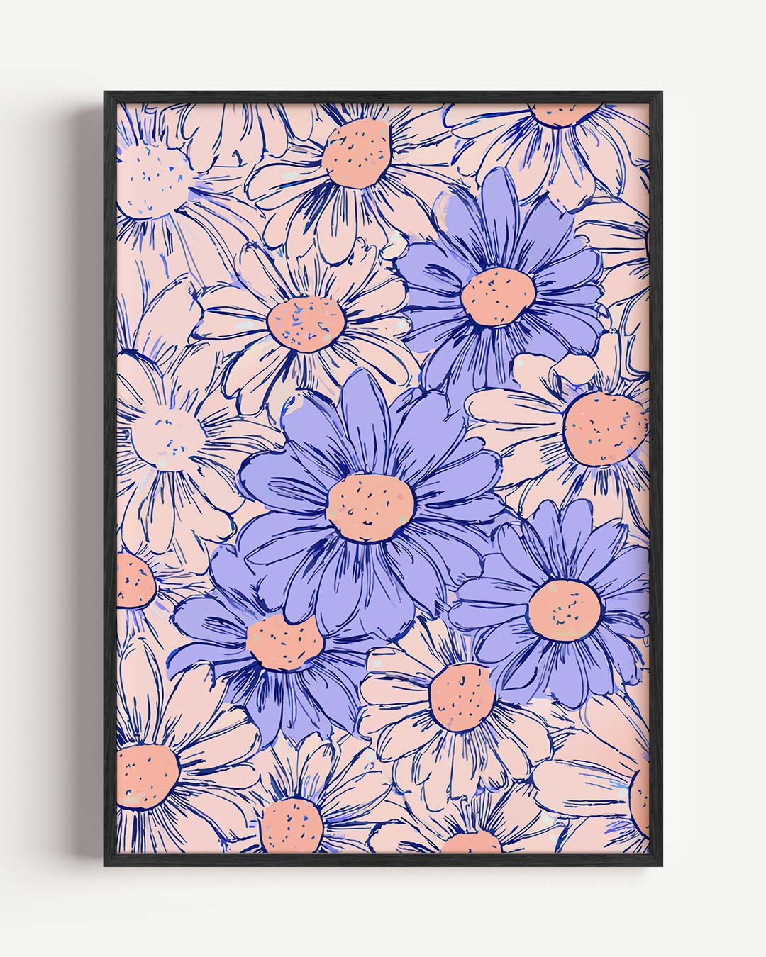Vrolijke Bloemenpracht – bloemen portret poster als wanddecoratie