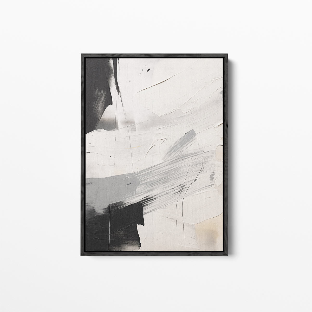 Mystiek in Monochroom – canvas kunstwerk als wanddecoratie
