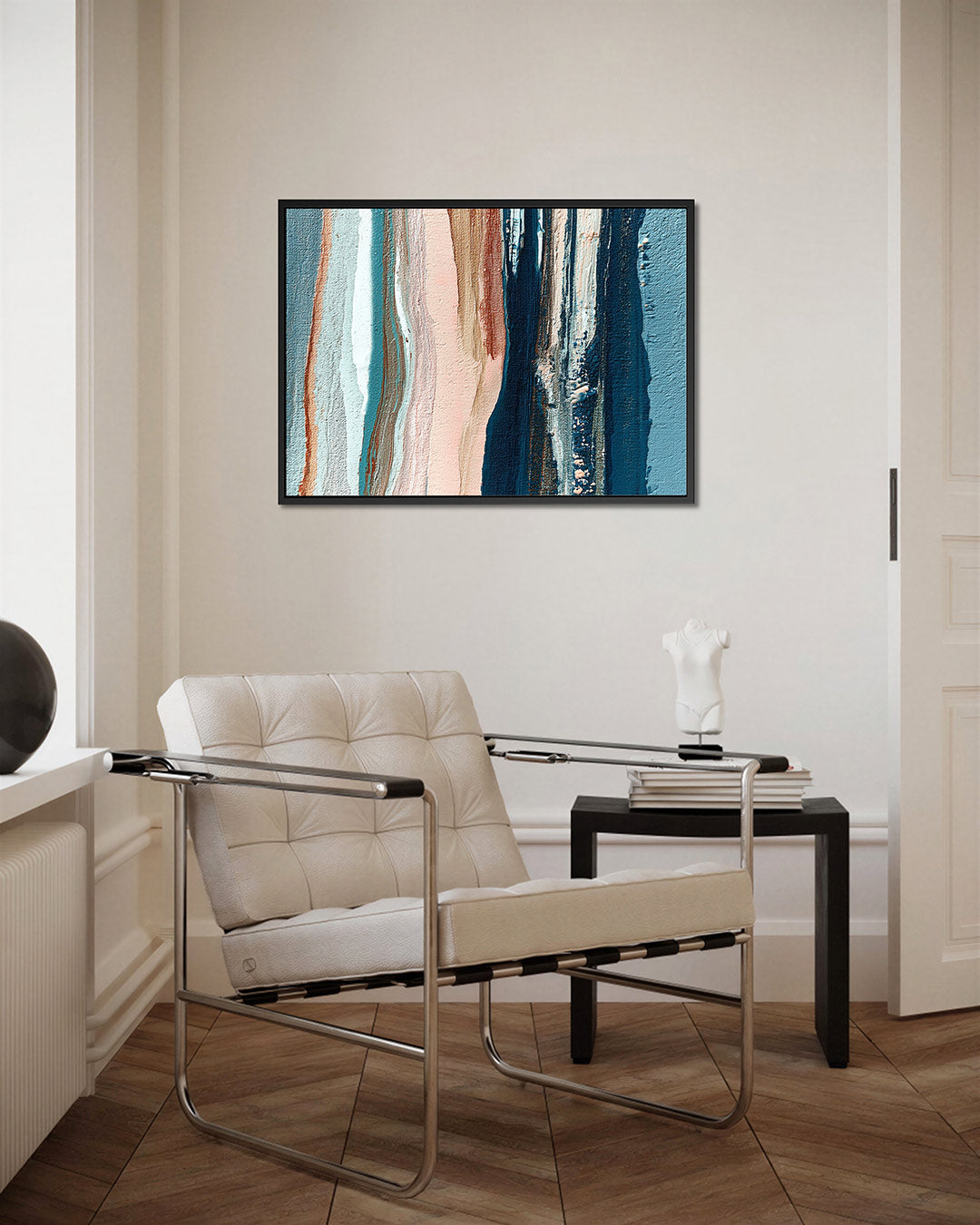 Verticale kleurenstroken – Abstract kunstwerk – kunstwerk op canvas, dibond of plexiglas
